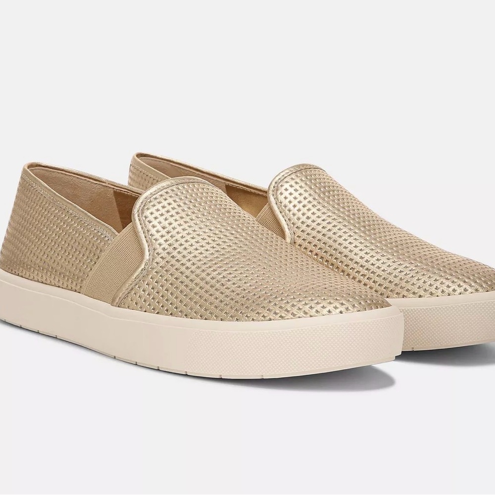 Vince Gold Slip-On Women's Shoes